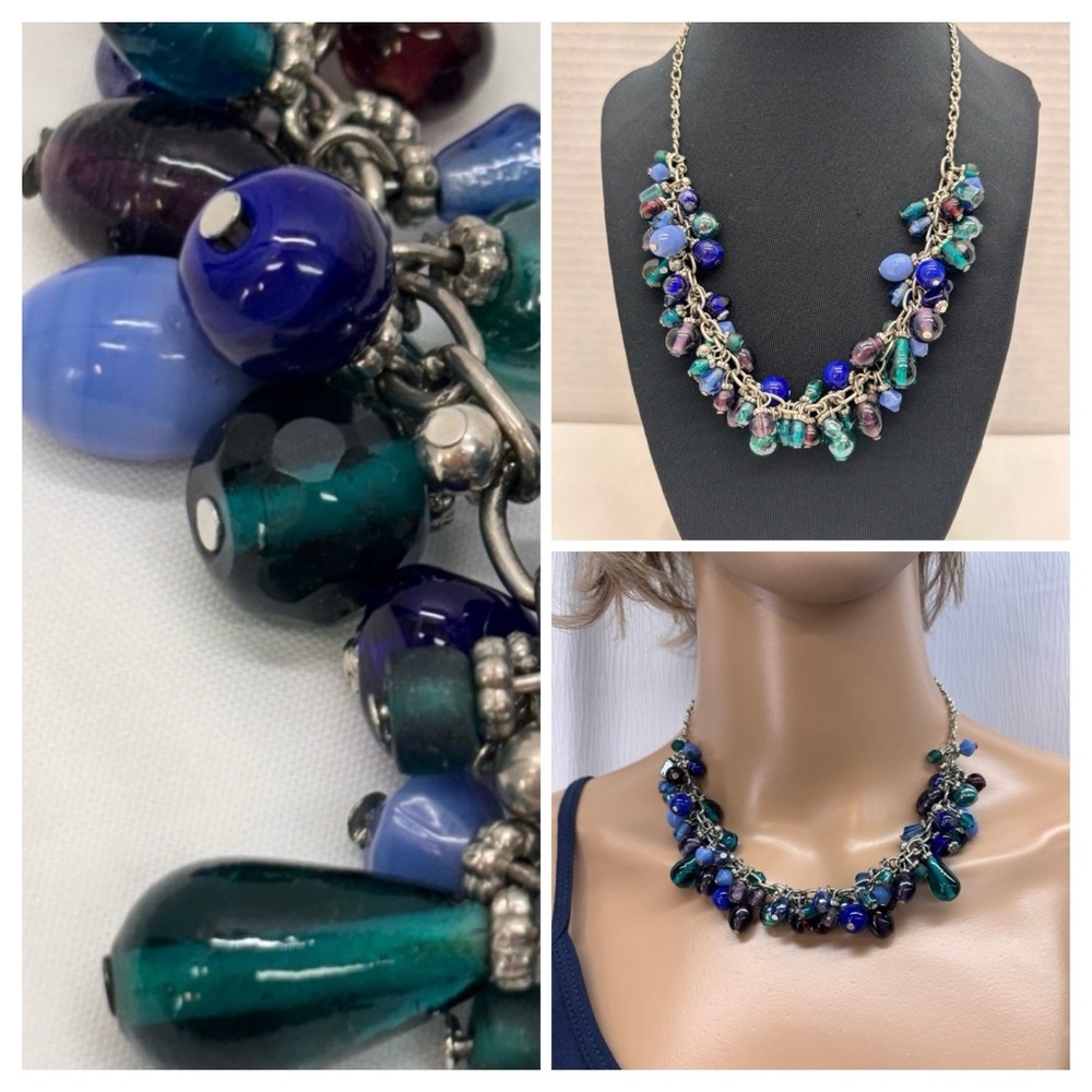 Vintage Statement "Cha Cha" Cluster Necklace – Y2K Aesthetic